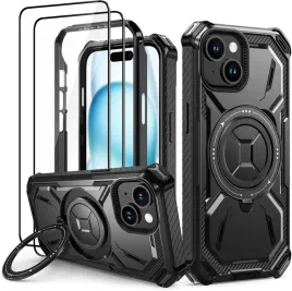 lanhiem-etui-pancerne-do-iphone-15-stojak-2x-szklo-na-lcd-czarne