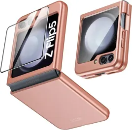 vizvera-etui-do-samsung-galaxy-z-flip-5-ultracienkie-rozowe-zloto-szklo-lcd