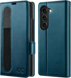 ocase-etui-skorzane-do-samsung-galaxy-z-fold-6-portfel-pawi-niebieski-szklo