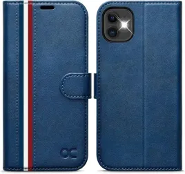 ocase-etui-z-klapka-skorzane-iphone-11-portfel-rfid-6-1-stylowy-granatowy