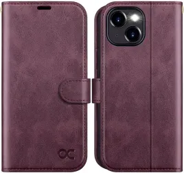 ocase-etui-skorzane-do-iphone-15-z-klapka-stojak-karty-rfid-fiolkowo-rozowy
