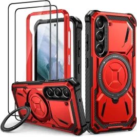 lanhiem-etui-do-samsung-galaxy-s21-czerwone-stojak-2x-szklo-na-lcd