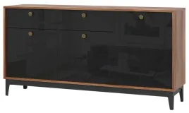 komoda-2-szuflady-3-drzwi-szafka-rtv-kasztan-czarny-polysk-153cm-salon