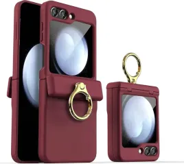 x-four-bordowe-etui-do-samsung-galaxy-z-flip-5-uchwyt-oslona-ekranu-zawiasu