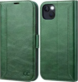 ocase-etui-skorzane-do-iphone-14-plus-z-klapka-portfel-rfid-retro-zielony