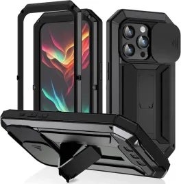 deporte-etui-metalowe-360-do-iphone-15-plus-kurzo-pylo-szczelne-czarne