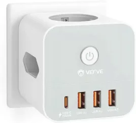 vefve-s320-kostka-listwa-zasilajaca-3x-usb-usb-c-pd-3-0-power-cube-7w1
