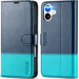 tucch-etui-skorzane-z-klapka-iphone-16-plus-portfel-rfid-stojak-granatowy