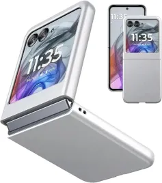 eastcoo-slim-fit-etui-do-motorola-razr-50-wzmocnione-frost-feel-srebrne