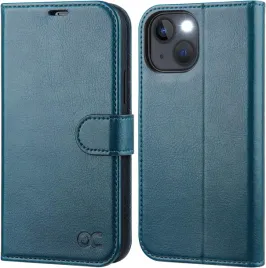 ocase-skorzane-etui-do-iphone-13-mini-z-klapka-portfel-rfid-pawi-niebieski