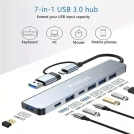wowssyo-hub-usb-c-4x-usb-3-0-czytnik-kart-micro-sd-tf-macbook-7w1-2x-usb-c