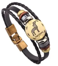 bransoleta-skorzana-znak-zodiaku-koziorozec-23cm
