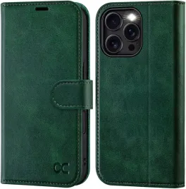 ocase-etui-skorzane-z-klapka-do-iphone-16-pro-max-portfel-ciemny-zielony