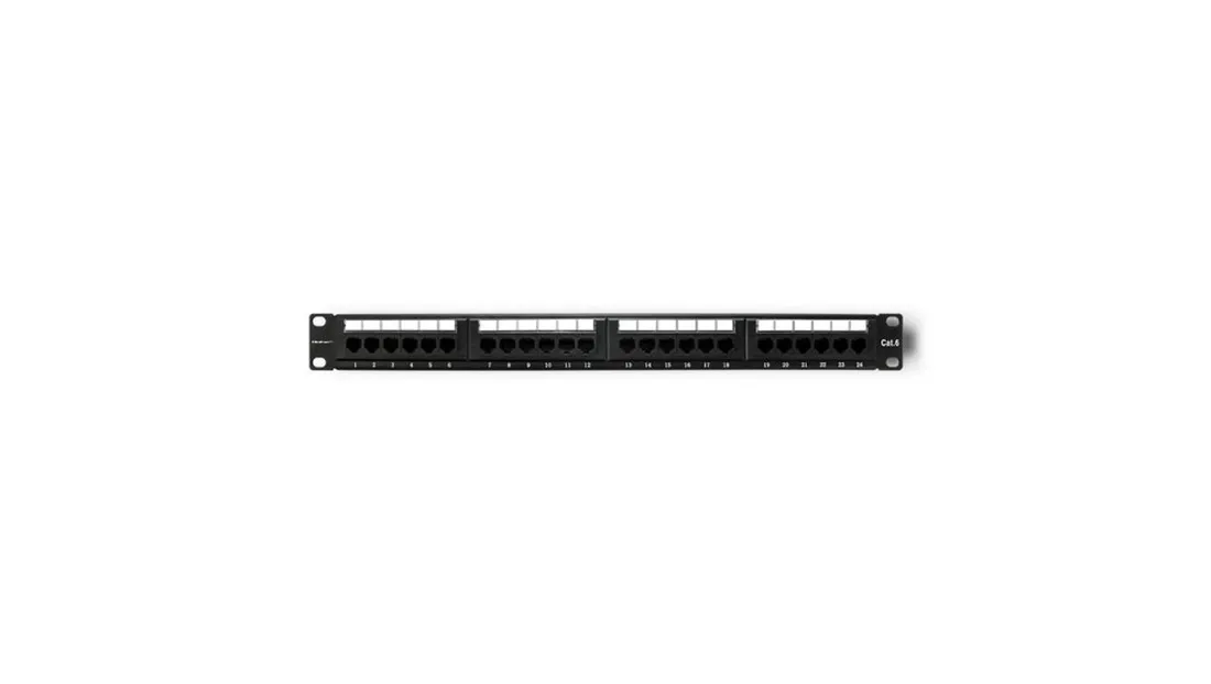 qoltec-patch-panel-rack-24-porty-kat-6-utp-czarny