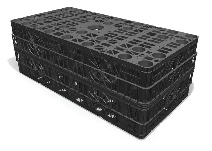 Skrzynka rozsączająca Rainbox 300L Drenaż magazyn buforowy, kanał drenażowy