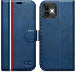 ocase-etui-skorzane-do-iphone-15-pro-max-stojak-rfid-stylowy-granatowy
