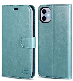 ocase-etui-z-klapka-skorzane-iphone-11-portfel-rfid-6-1-niebieskie-stojak