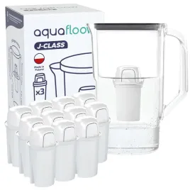 dzbanek-filtrujacy-aquafloow-j-class-25l-czarny-12x-wklad-filtr-wody