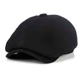 kaszkiet-meski-czarny-czapka-welna-premium-retro-peaky-blinders-gazeciarz