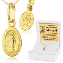 zloty-medalik-z-lancuszkiem-matka-boska-pr-585-na-pamiatke-chrztu-swietego