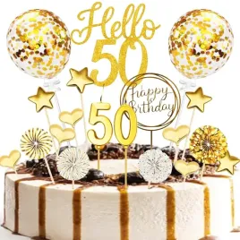 zloty-topper-na-50-urodziny-dekoracje-na-tort-na-50tke-balony-20el