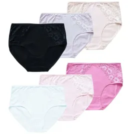 majtki-bawelniane-figi-damskie-6-pak-zestaw-wysoki-stan-koronkowe-5xl