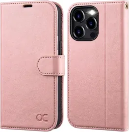 ocase-etui-skorzane-z-klapka-do-iphone-16-pro-portfel-rfid-rozowy