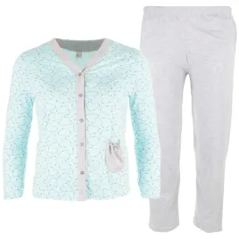 pizama-damska-rozpinana-bawelniana-dlugi-rekaw-spodnie-dlugie-pizamy-xxl