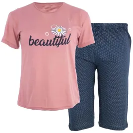 pizama-damska-bawelniana-krotki-rekaw-spodnie-3-4-duze-rozmiary-xl-2xl