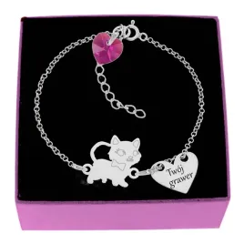 bransoletka-srebrna-kotek-i-serce-z-grawerem-kr-swarovski-srebro-925
