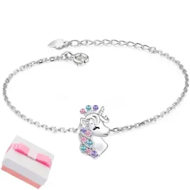 bransoletka-srebrna-dla-dziewczynki-jednorozec-celebrytka-srebro-proba-925