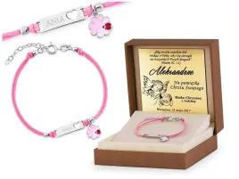 bransoletka-srebrna-id-925-koniczynka-grawer-serce-pamiatka-chrztu-swietego