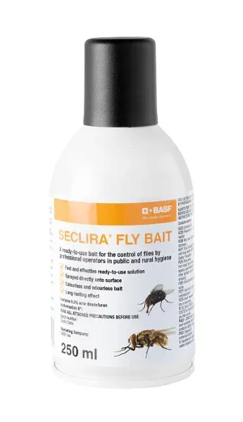 Seclira Fly Bait aerozol 250 ml szybko działający gotowy spray na MUCHY