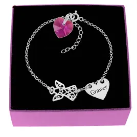 bransoletka-srebrna-dziecieca-aniolek-i-serce-swarovski-grawer-srebro-925