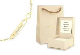 zlota-bransoletka-nieskonczonosc-grawer-333