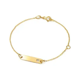 zlota-bransoletka-dziecieca-z-blaszka-333-grawer-serce