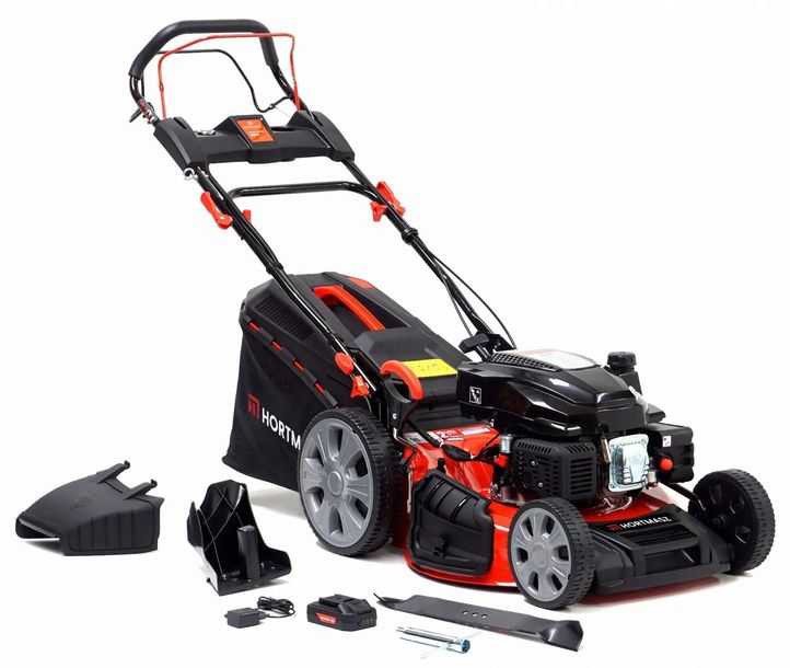 Kosiarka spalinowa Hortmasz z napędem i rozrusznikiem elektrycznym / 53 cm