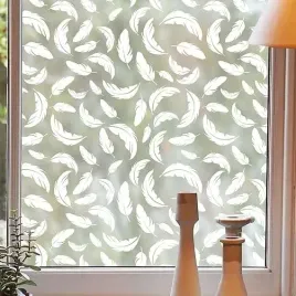 folia-okienna-samoprzylepna-prywatyzujaca-wzor-pior-ochrona-uv-90x200cm