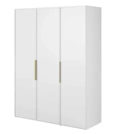 szafa-trzydrzwiowa-frame-dlugi-drazek-siedem-polek-kontenerek-150-cm-biala