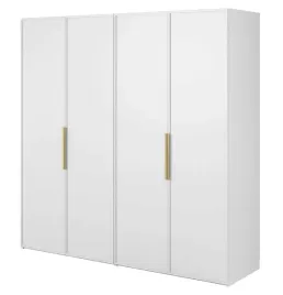 szafa-czterodrzwiowa-frame-z-drazkiem-polkami-i-kontenerkiem-200-cm-biala