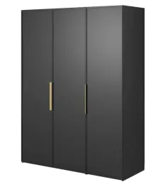 szafa-trzydrzwiowa-frame-z-drazkiem-polkami-i-kontenerkiem-150-cm-czarna