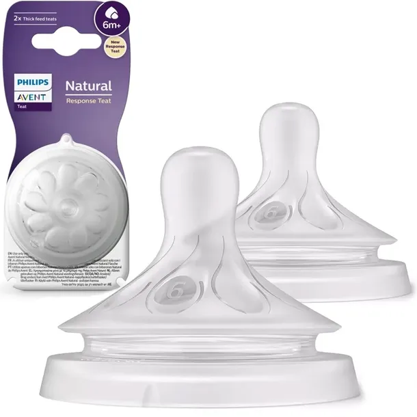 Philips Avent Natural Response Smoczek Do Butelki 6 6m+ SCY966/02 2 szt.