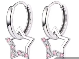 srebrne-kolczyki-kolka-gwiazdy-roz-dla-dziewczynki-stal-chirurgiczna-316l