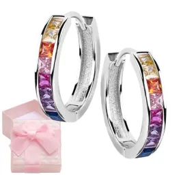 kolczyki-srebrne-kolka-kolorowe-dla-nastolatki-tecza-na-prezent-rodowane