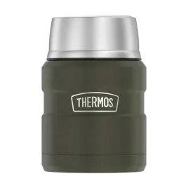 thermos-termos-na-jedzenie-z-skladana-lyzka-i-kubkiem-zielen-wojskowa