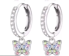 srebrne-kolczyki-motylki-kolka-dla-dziewczynki-stal-chirurgiczna-316l-kolor