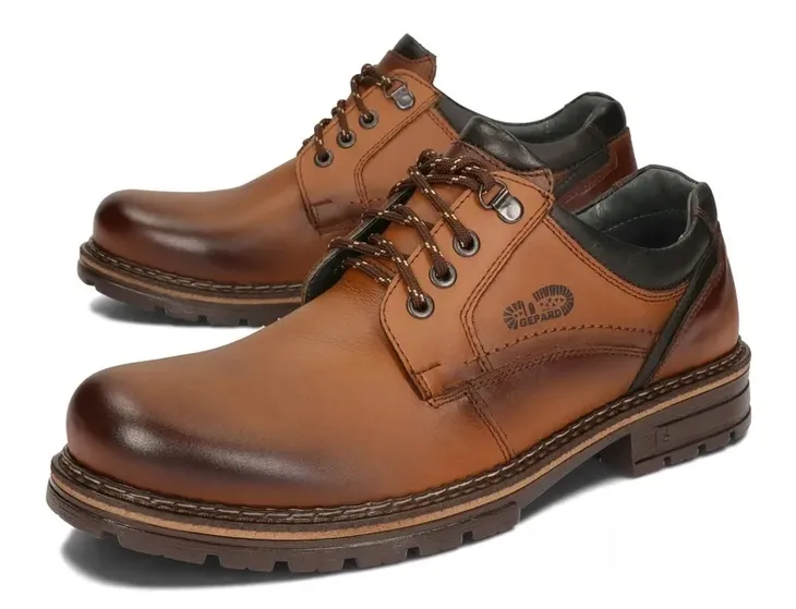 BUTY MĘSKIE OBUWIE TREKKING SKÓRA 010/BRL RUDY 41