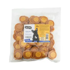 hau-miau-pausesnack-przysmak-dla-psa-talarki-krolicze-o-smaku-sera-500g