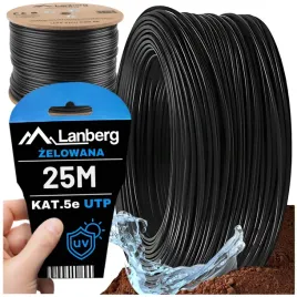 kabel-sieciowy-skretka-przewod-lan-zel-zewnetrzny-utp-kat-5e-25m-lanberg