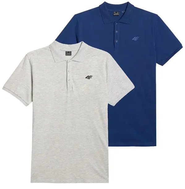 Komplet koszulek polo 4F polówka męska 2-pak PTSM366 031S+27M XL